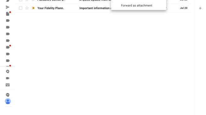 Gmail labels email messages.