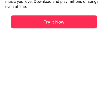 Apple Music's confident language.