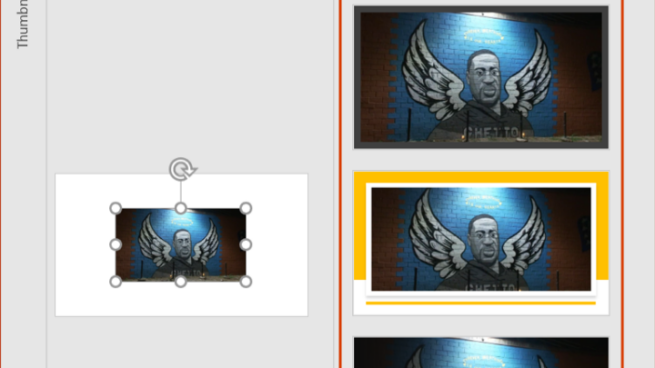 Microsoft PowerPoint’s Design Ideas feature.