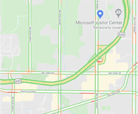 Google Maps shows users possible system inputs.