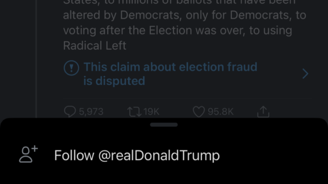 Twitter enables users to report inappropriate tweets.