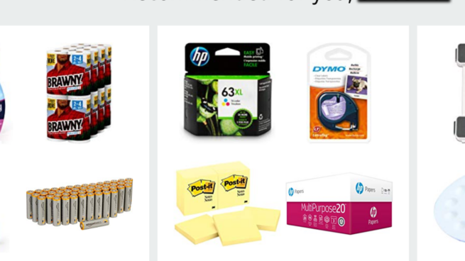 Amazon.com's Recommended for You menu.