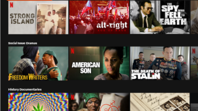 Netflix shows explanations based on user behavior.