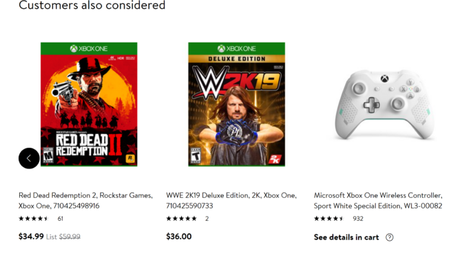 Walmart.com making recommendations