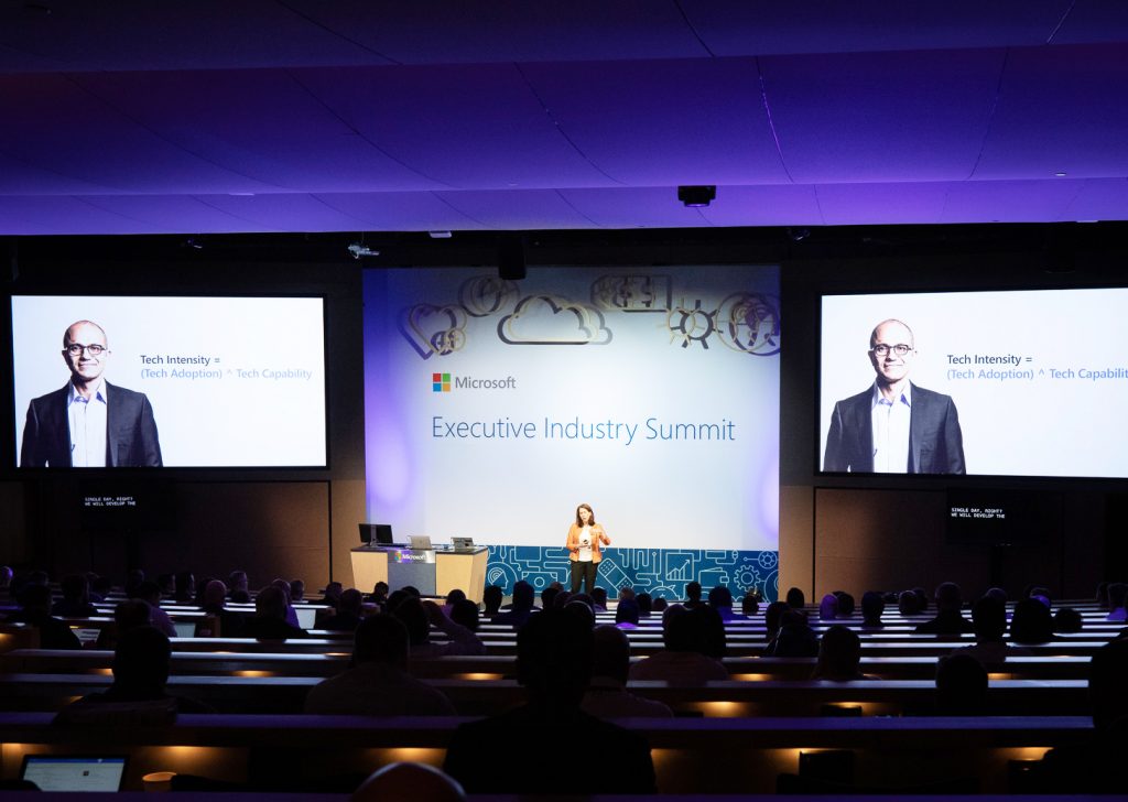 Noelle LaChartie, Director, Digital Evangelism, Microsoft speaking at Executive Industry Summit