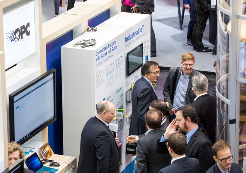 Image from show floor of Hannover Messe