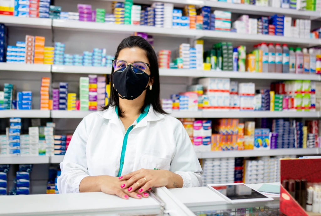 a person sitting on a shelf