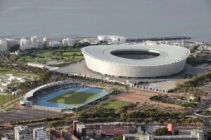 Cape Town Stadium (also known as Green Point Stadium), one of the stadiums used during the 2010 World Cup, Cape Town, South Africa.