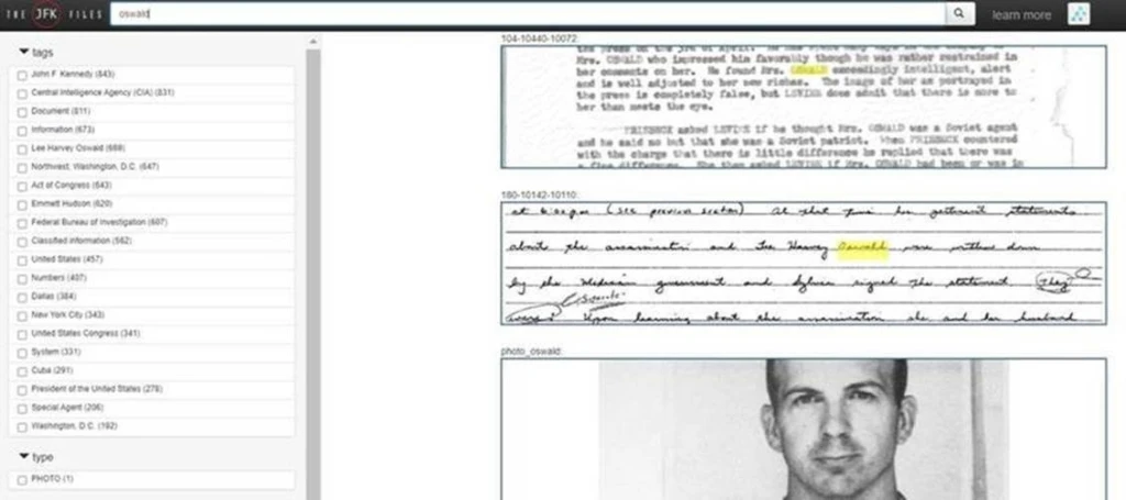 JFK Files の図