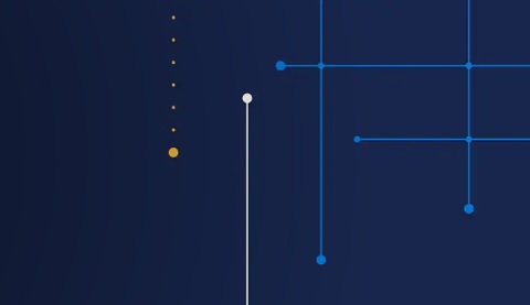 Illustration von Linien auf blauen Hintergrund_Envision Forum 2020
