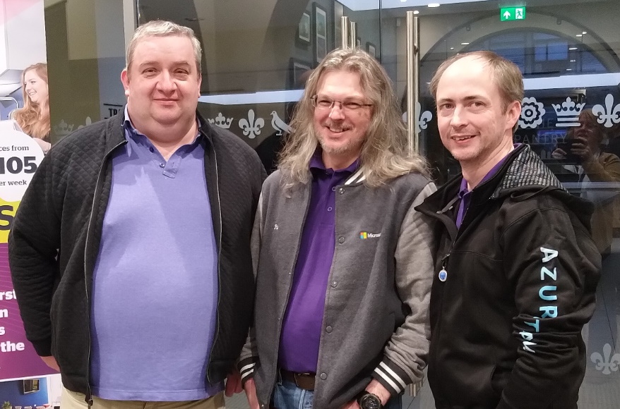 A photo of Robert Hogg, Rik Hepworth and Andrew Westgarth, organisers of DDD.