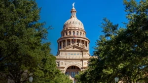 Texas State Capitol Building in Austin, Texas.