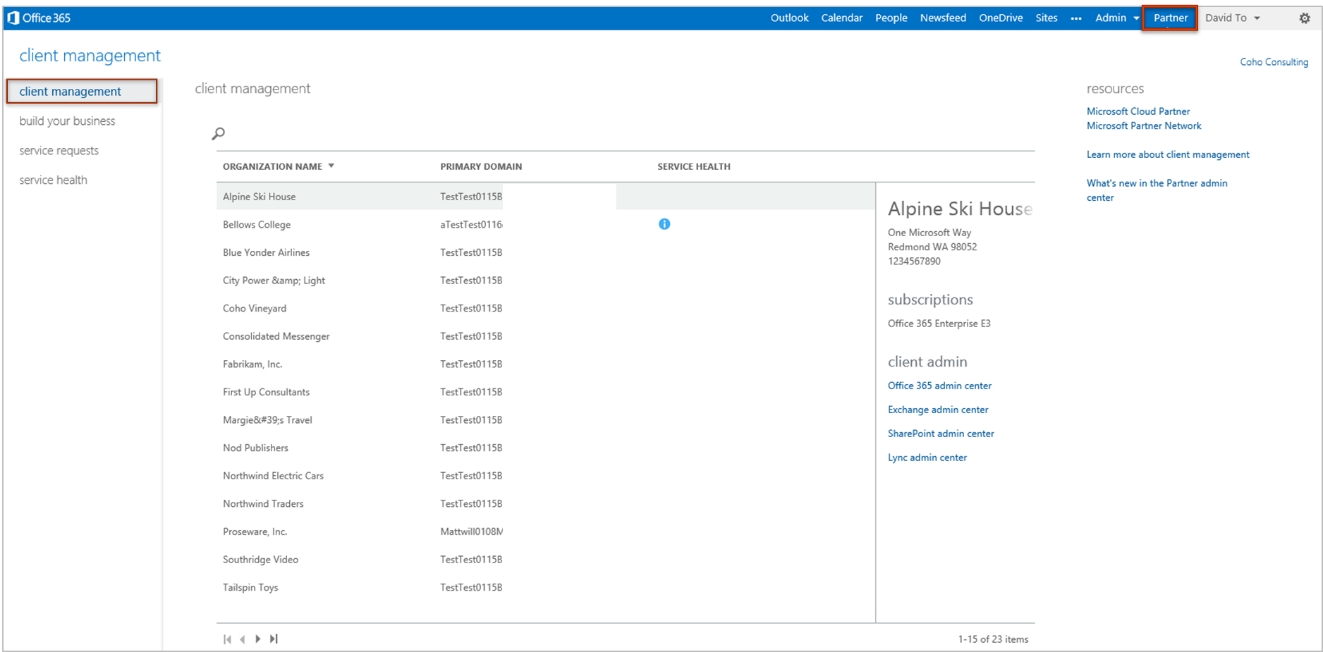 Microsoft 365 admin center