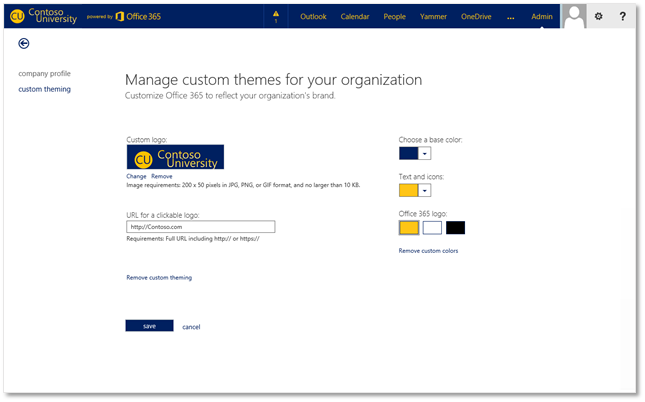 Thesis theme custom page