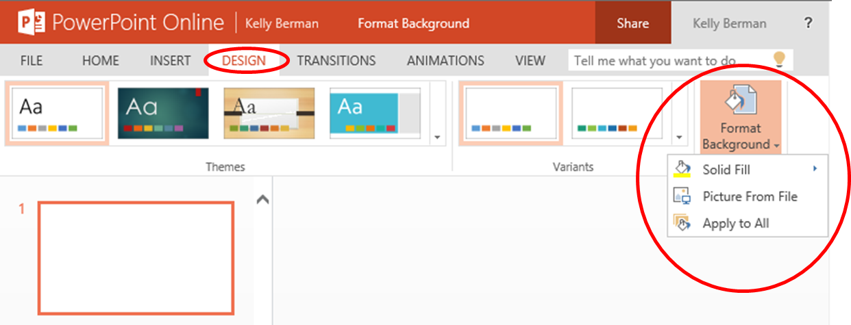 Format Background In Powerpoint Online Microsoft 365 Blog