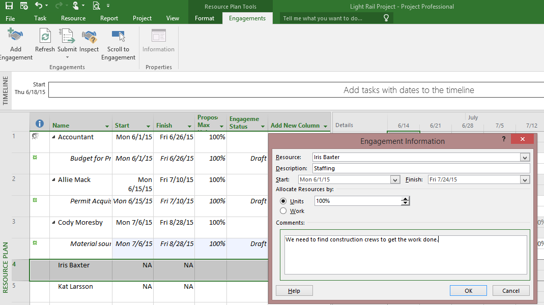 Resource Engagements Coming Soon To Project 16 Microsoft 365 Blog