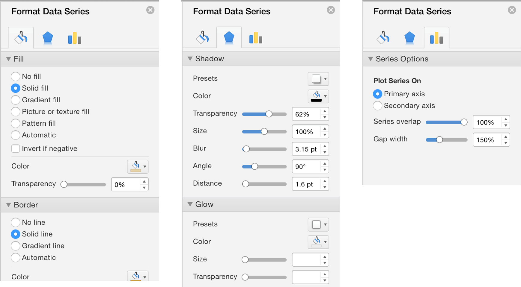 Chart Filters Excel 2016 Mac