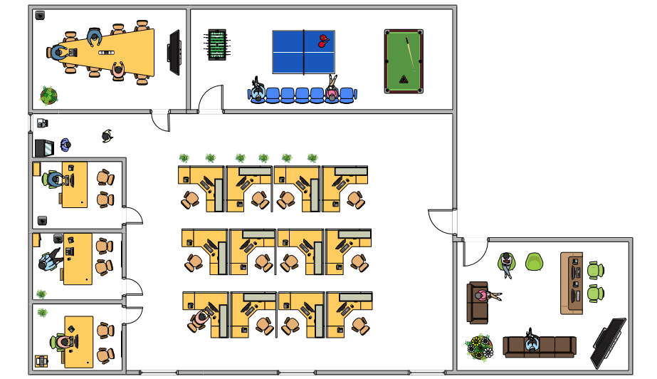 Visio Office Floor Plan