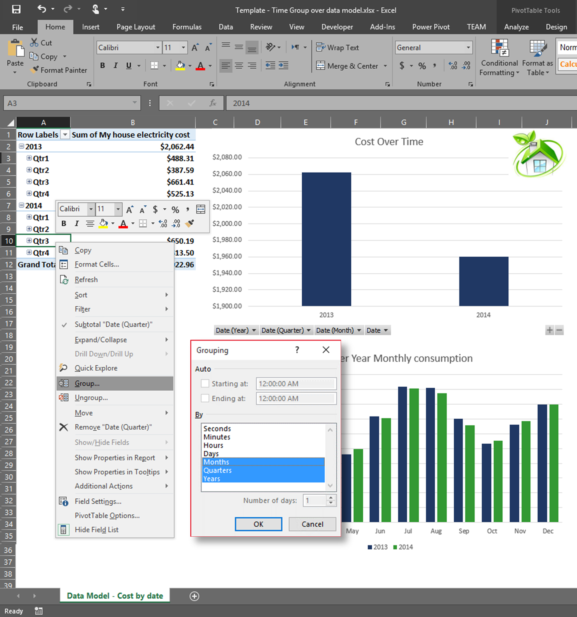 Excel Drill Down Pivot Chart