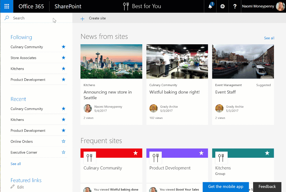 Microsoft SharePoint as a centralized platform 