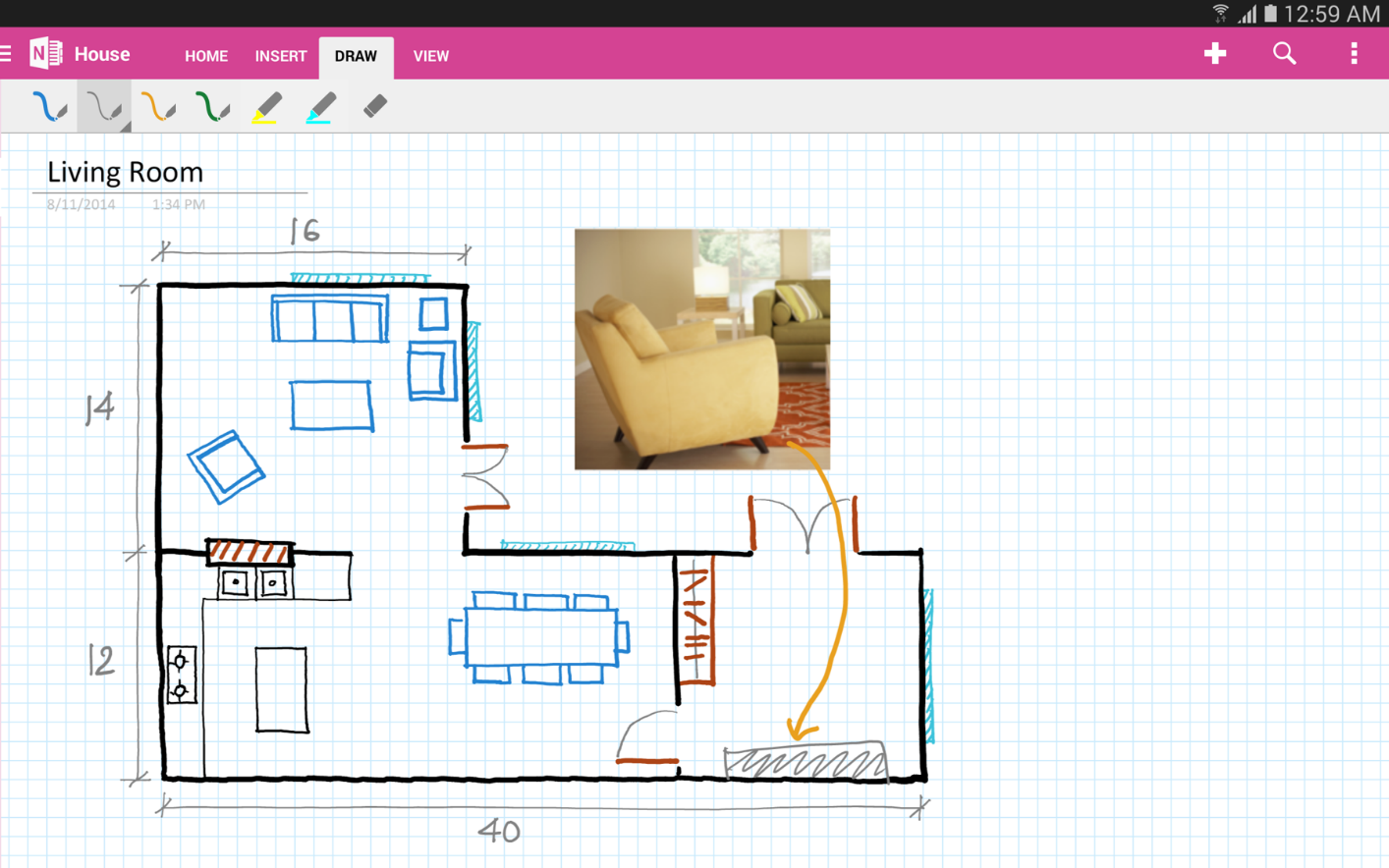 OneNote for Android: now with handwriting support, full tablet ...