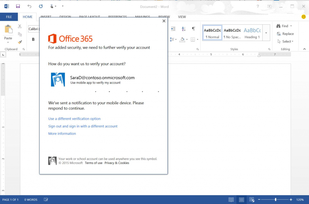 Office 2013 modern authentication 1