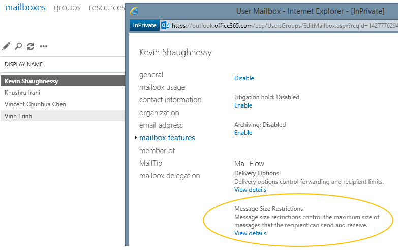 Actualizar 52+ imagen office 365 maximum attachment size