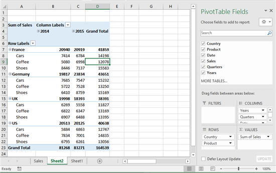 Learn how to unpivot static tables in Excel 2016 3