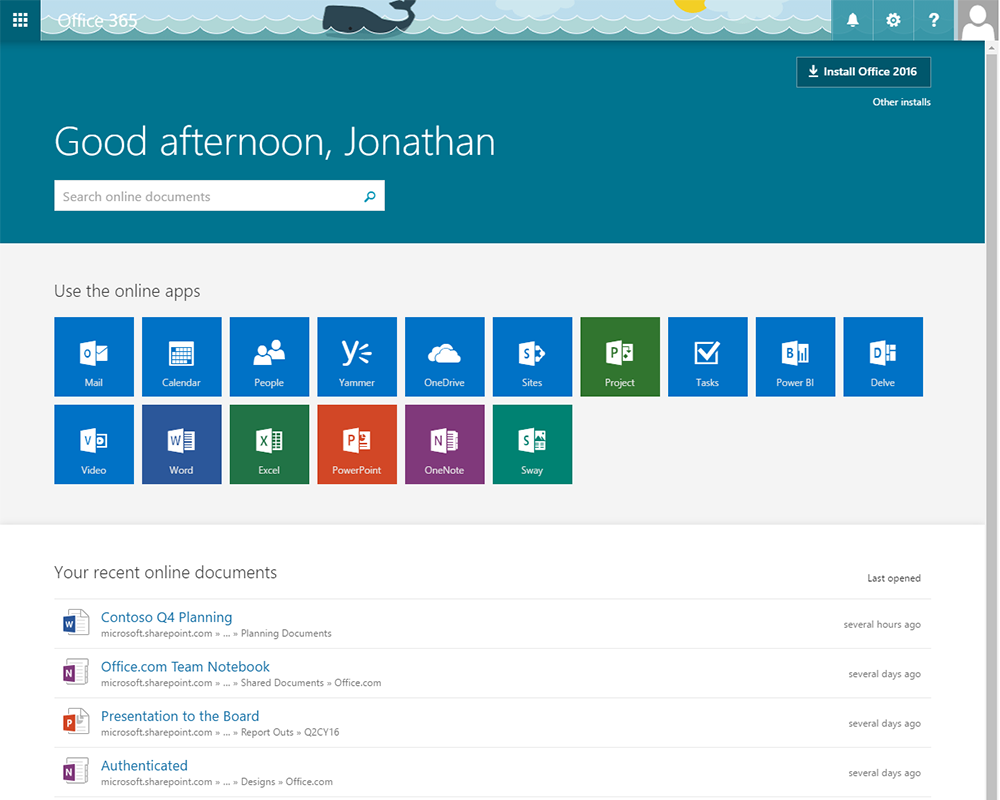 Introducing a new home page experience for Office 365 users ...