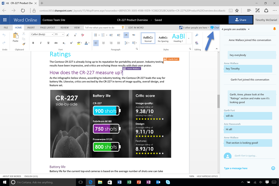 Descubrir 74+ imagen chat office 365