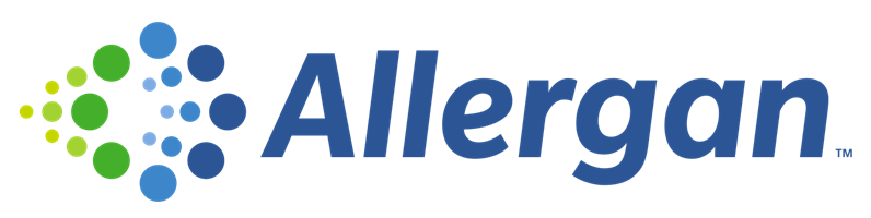 Logo for Allergan, a "Growth Pharma" leader.