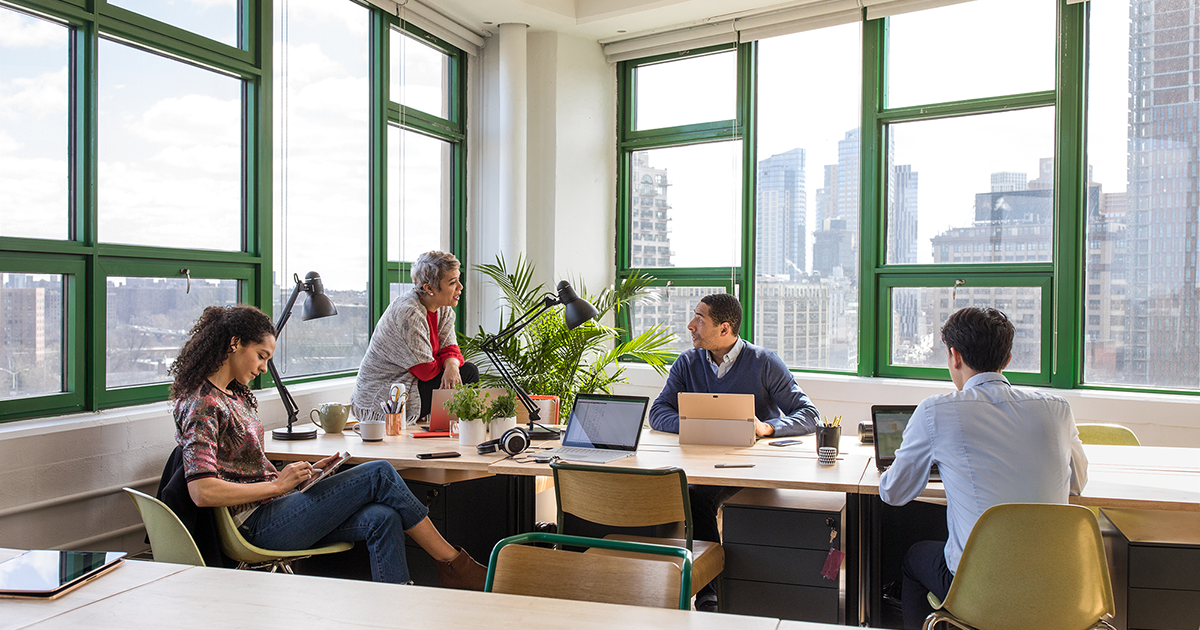 Microsoft return to work covid picture