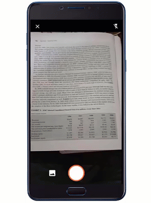 An animated image shows Insert Data from Picture being used on a mobile device.