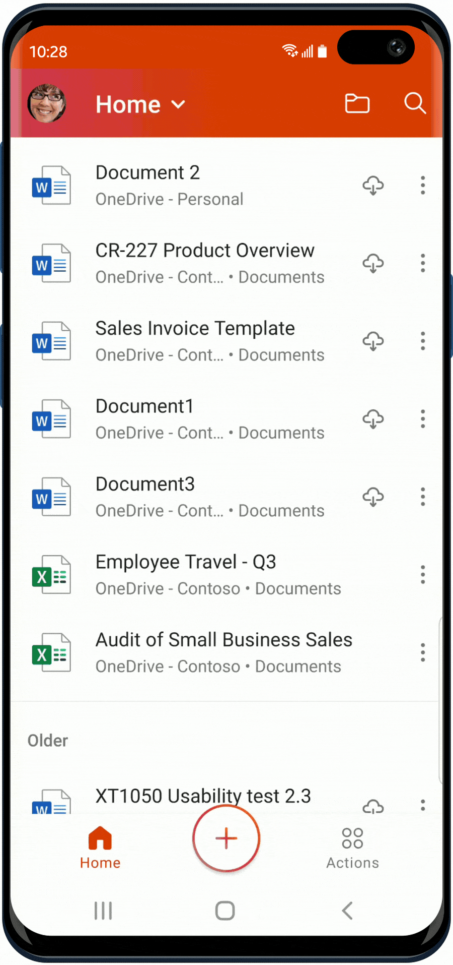 Office app showing Outline to Powerpoint