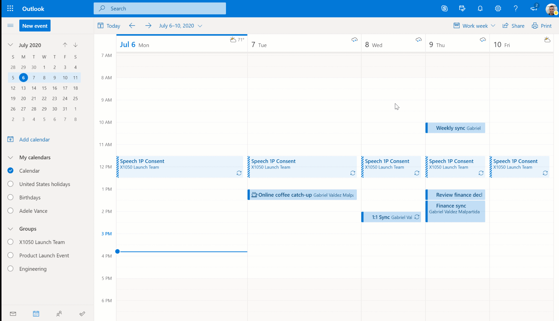 An animated image of add a personal calendar so your coworkers know when your real availability is .