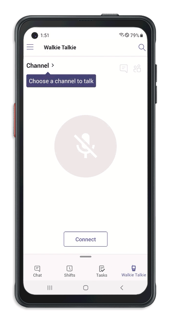 Walkie-talkie in Microsoft Teams for retail