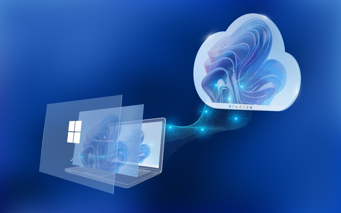 A diagram highlights how Windows 365 Boot will enable your PC to log in directly to your Windows 365 Cloud PC.