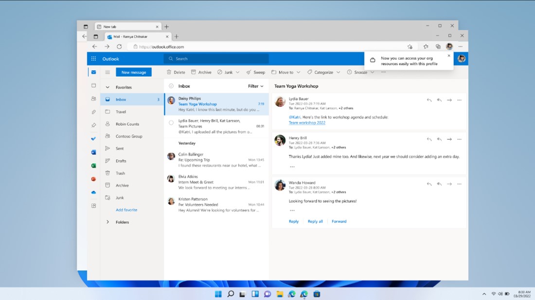 A PC screenshot shows Application Management for Microsoft Edge.