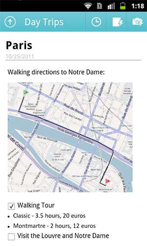 OneNote for Android app screenshot