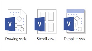 Drawing, Stencil and Template file formats