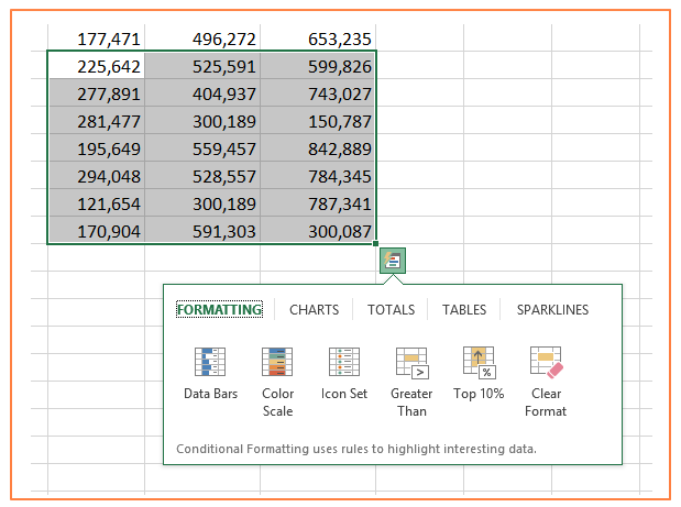 Use The Quick Analysis Tool To Create A Pie Chart