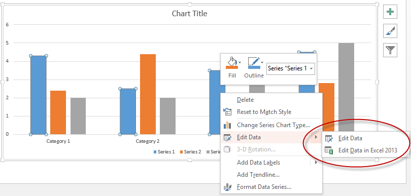 How To Edit Data In Excel Chart