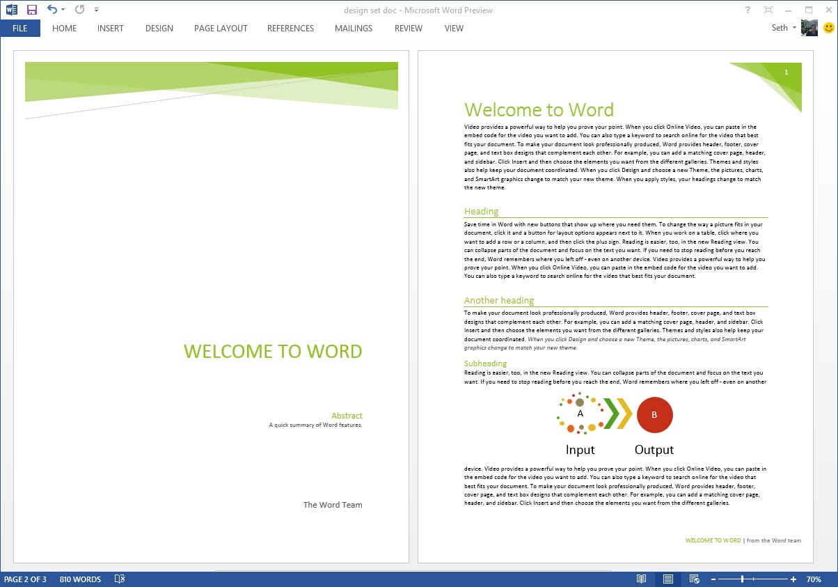 Starting Off Right Templates And Built In Content In The New Word Microsoft 365 Blog