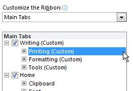 Custom group on a custom tab