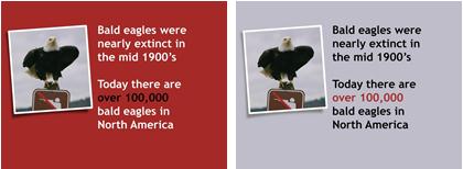 2 slides with photo resized and tilted