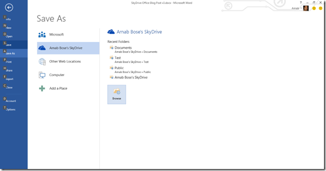 image image of saving to skydrive