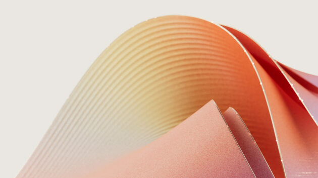 An orange,coral, and pink abstract pattern