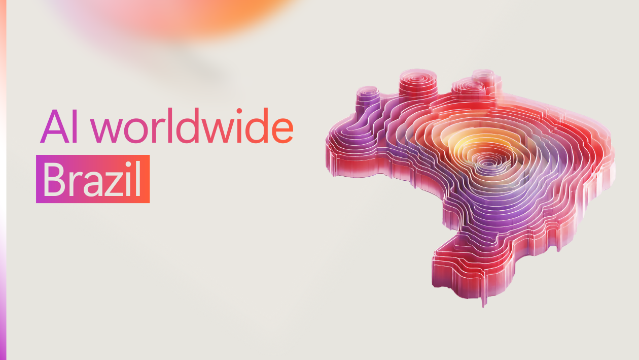 A decorative image with text reading "AI worldwide Brazil."