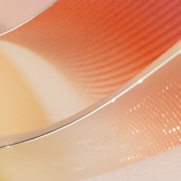 A close up of a curved object.