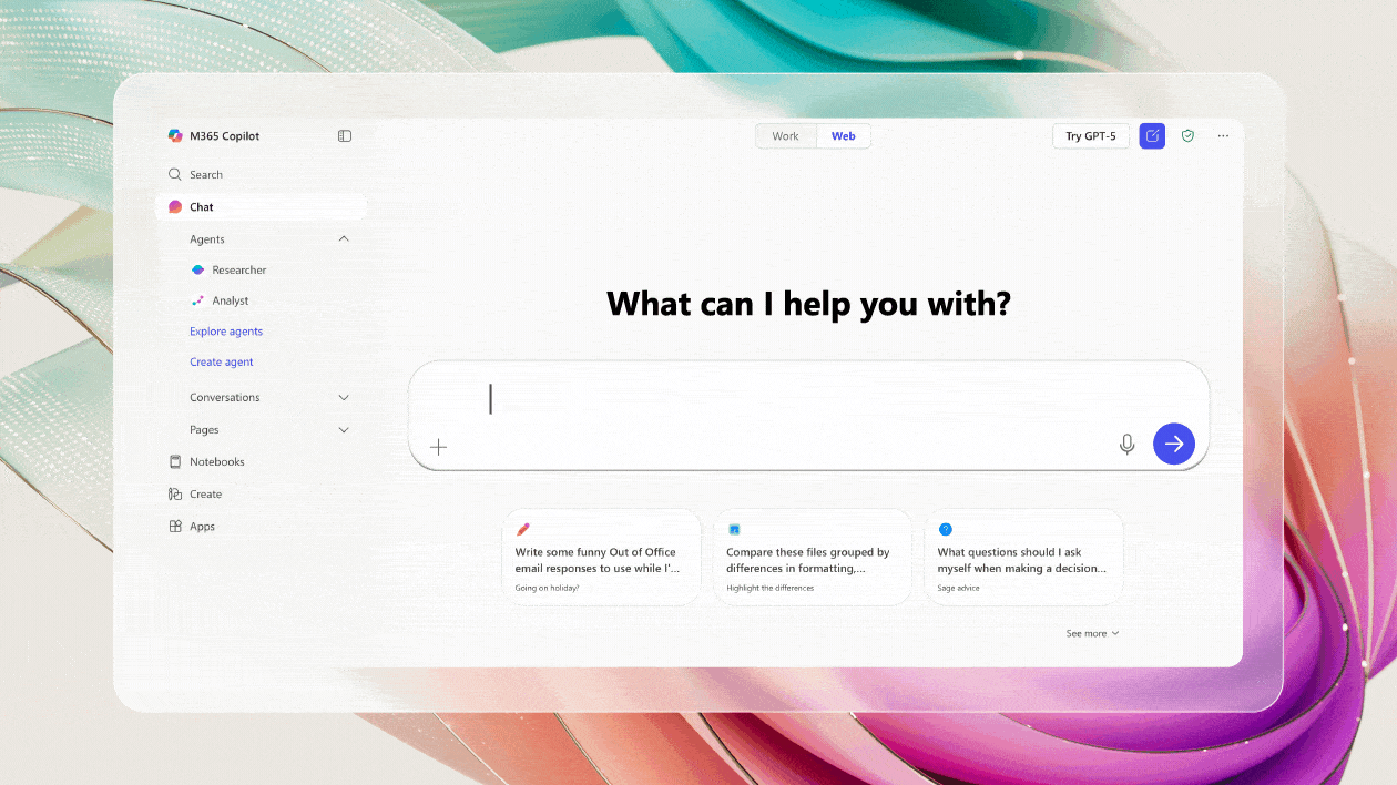 A business decision maker asking Microsoft Copilot how to prepare their organization for successful AI implementation.